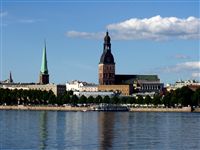 The view of Old Town over Daugava River